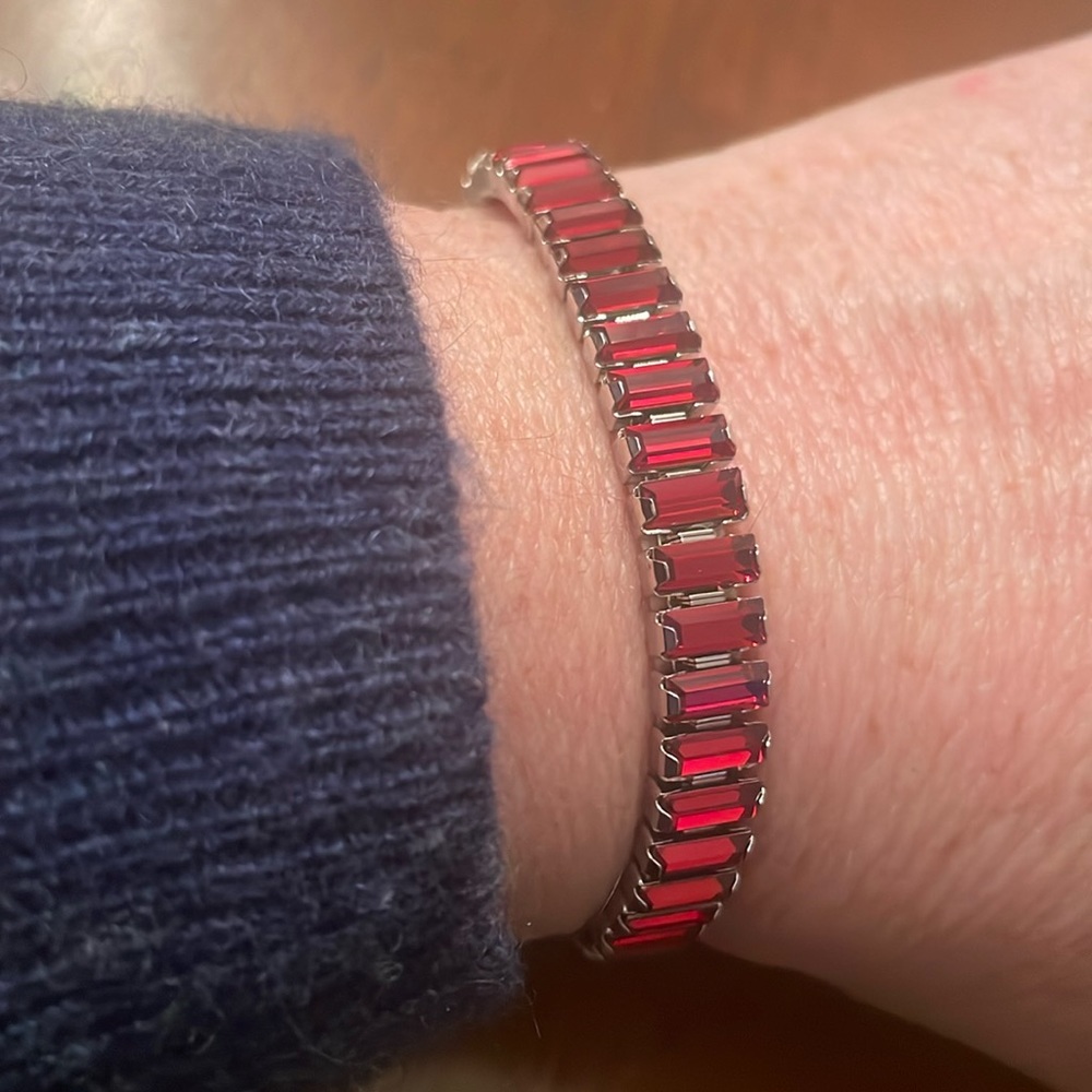 Swarovski crystal baguette bracelet